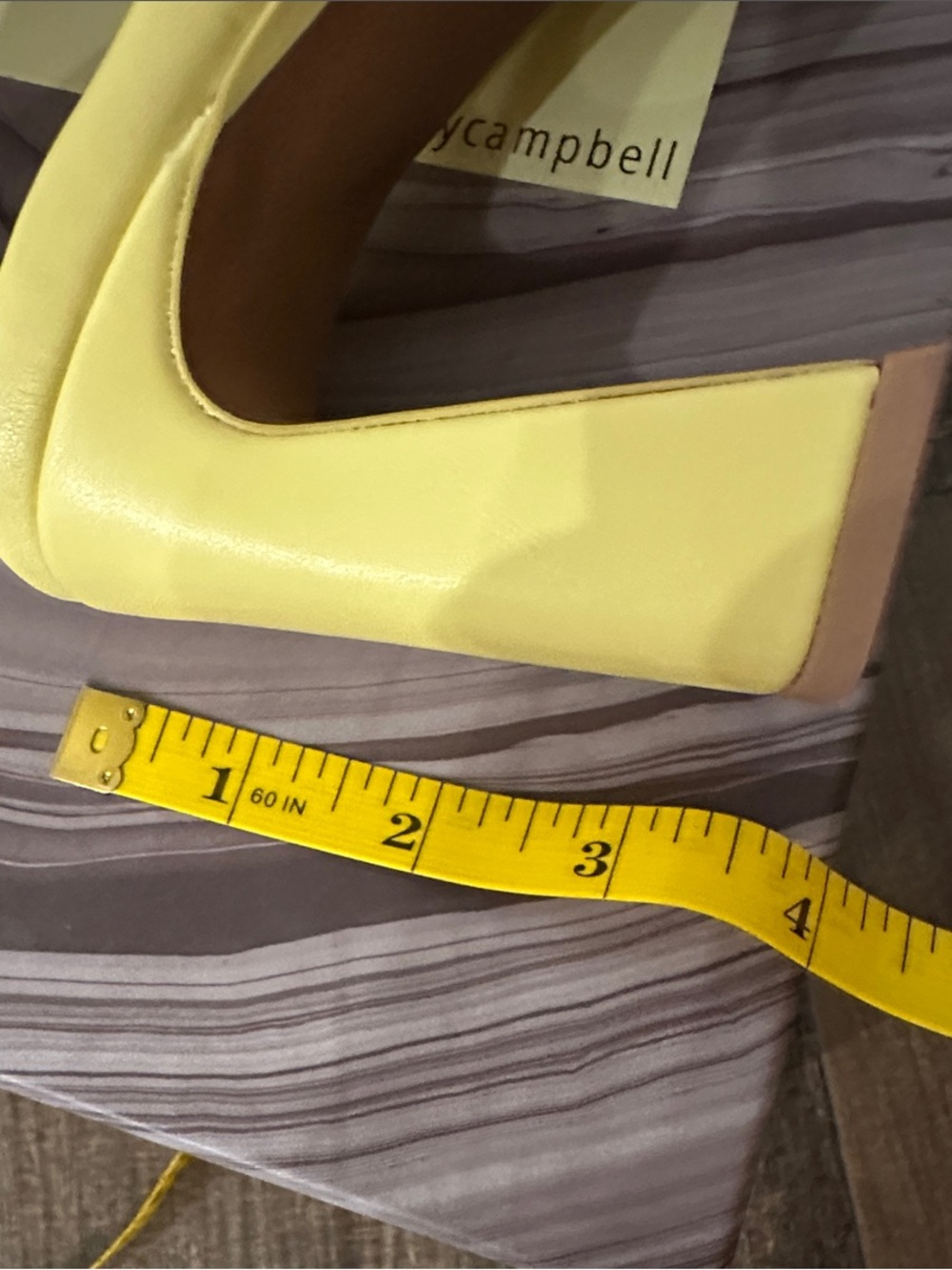 Jeffrey Campbell Yellow Platform Mule Heels - Picture 8 of 10